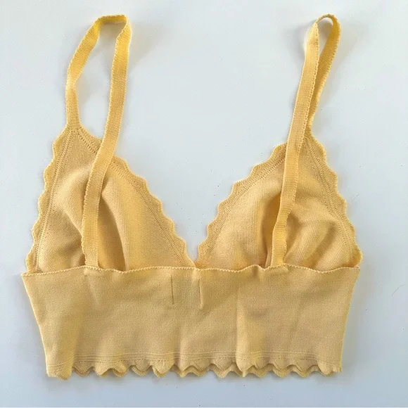 Princess Polly yellow crop top, size 8 - Picture 2 of 6